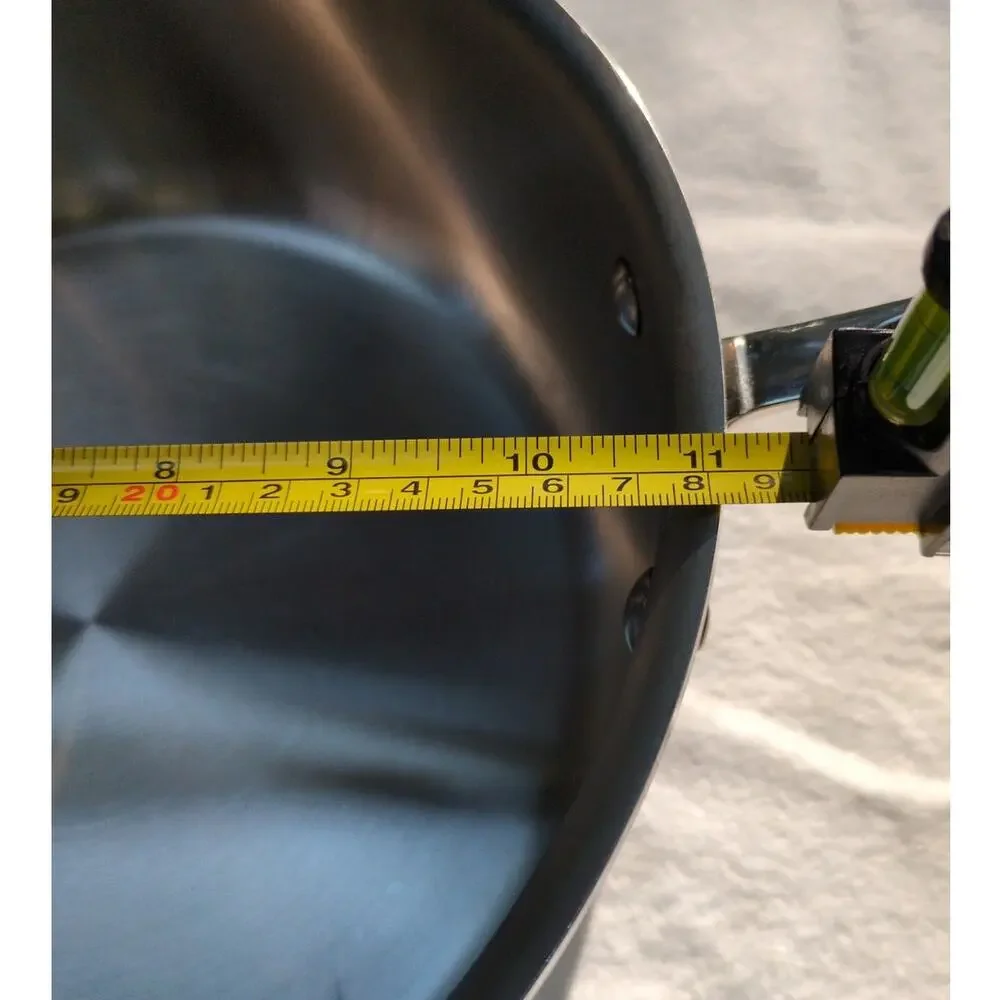 All Clad 6 Qt Saute Pan Stainless Steel Cookware Kitchen Chef Professional USA